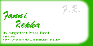 fanni repka business card